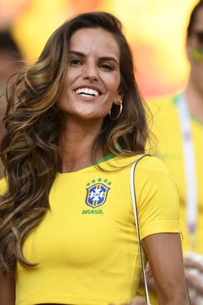 Izabel Goulart a vedere Serbia-Brasile